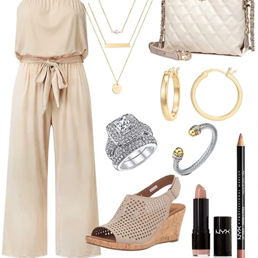 Tan Jumpsuit - Picture 2 of 5